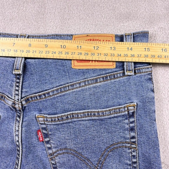 Levi's Ribcage Straight Ankle Jeans Women Msr 30x25 Medium Wash Button Fly - Picture 9 of 16